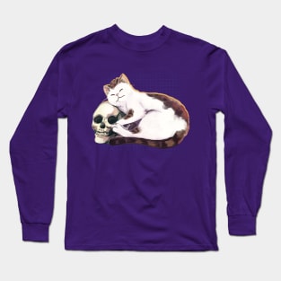 Skull Cat Long Sleeve T-Shirt